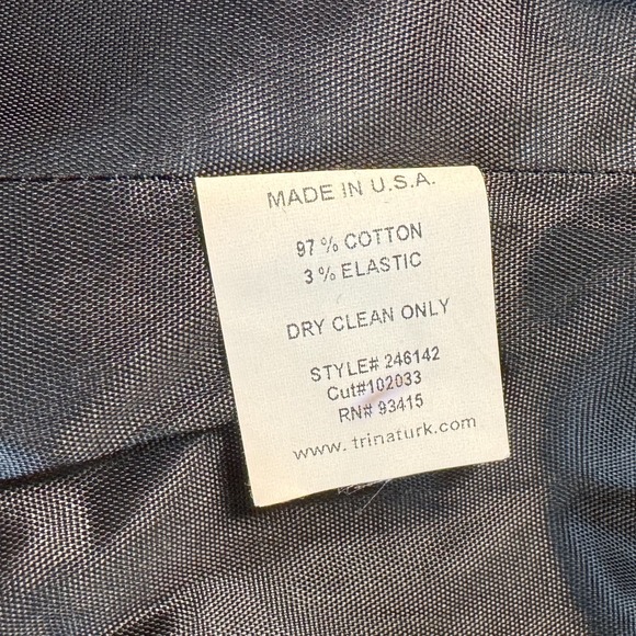 Trina Turk Pink Black Floral Blazer Womens 6 Bell Sleeve Button Career Cocktails - Picture 4 of 12